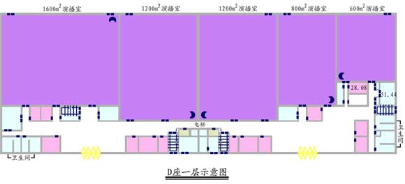 600平米演播室平面圖